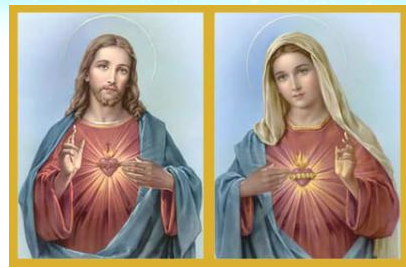 Images de jesus du sacre coeur dieu fait homme de la sainte trinite et de marie la mere de dieu le coeur immacule de marie