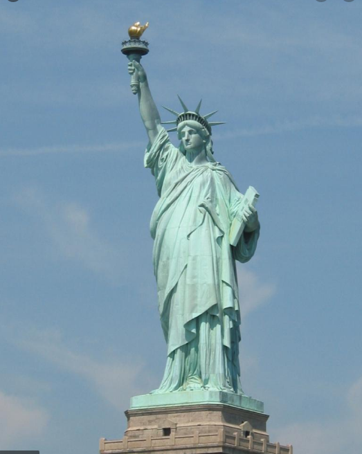 Statue de la liberte usa los angeles new york flamme allumee en permanence